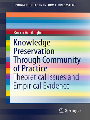 cover image of Knowledge Preservation Through Community of Practice
